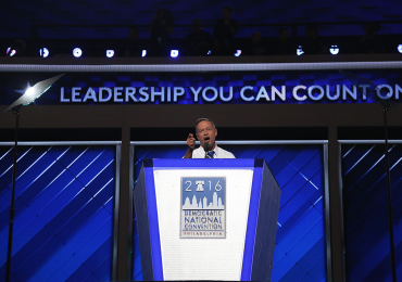Former Maryland Gov. Martin O'Malley called Republican nominee a "bully racist," during his speech Wednesday at the Democratic National Convention. Capital News Service photo by Hannah Klarner.