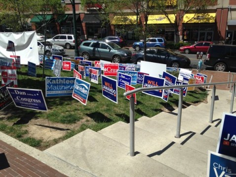 Voting signs