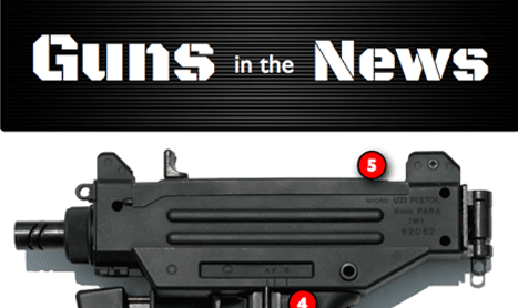 Want more on the Uzi .22 caliber rifle discussed in this story? Click through for a graphic with information on it and other guns in the news recently.