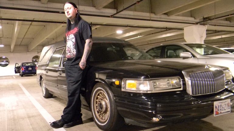 Gabriel and his hearse