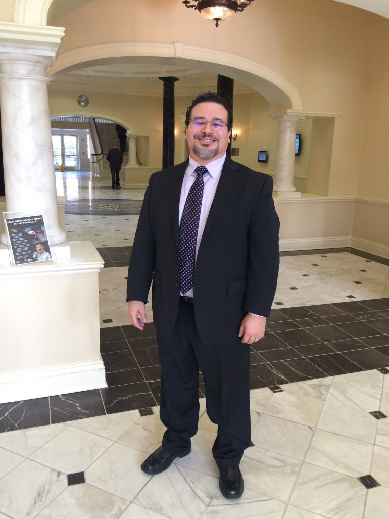 ALS survivor Ted Harada testified in Annapolis on Thursday, January 28, 2016, that experimental drugs like the ones covered by the Right to Try Act added years to his life. (Capital News Service photo by Leo Traub)