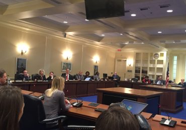 Sexual abuse survivor Erin Merryn testifies in support of a proposed Maryland bill that would require sexual abuse education in schools. (Capital News Service photo by Lexie Schapitl.)