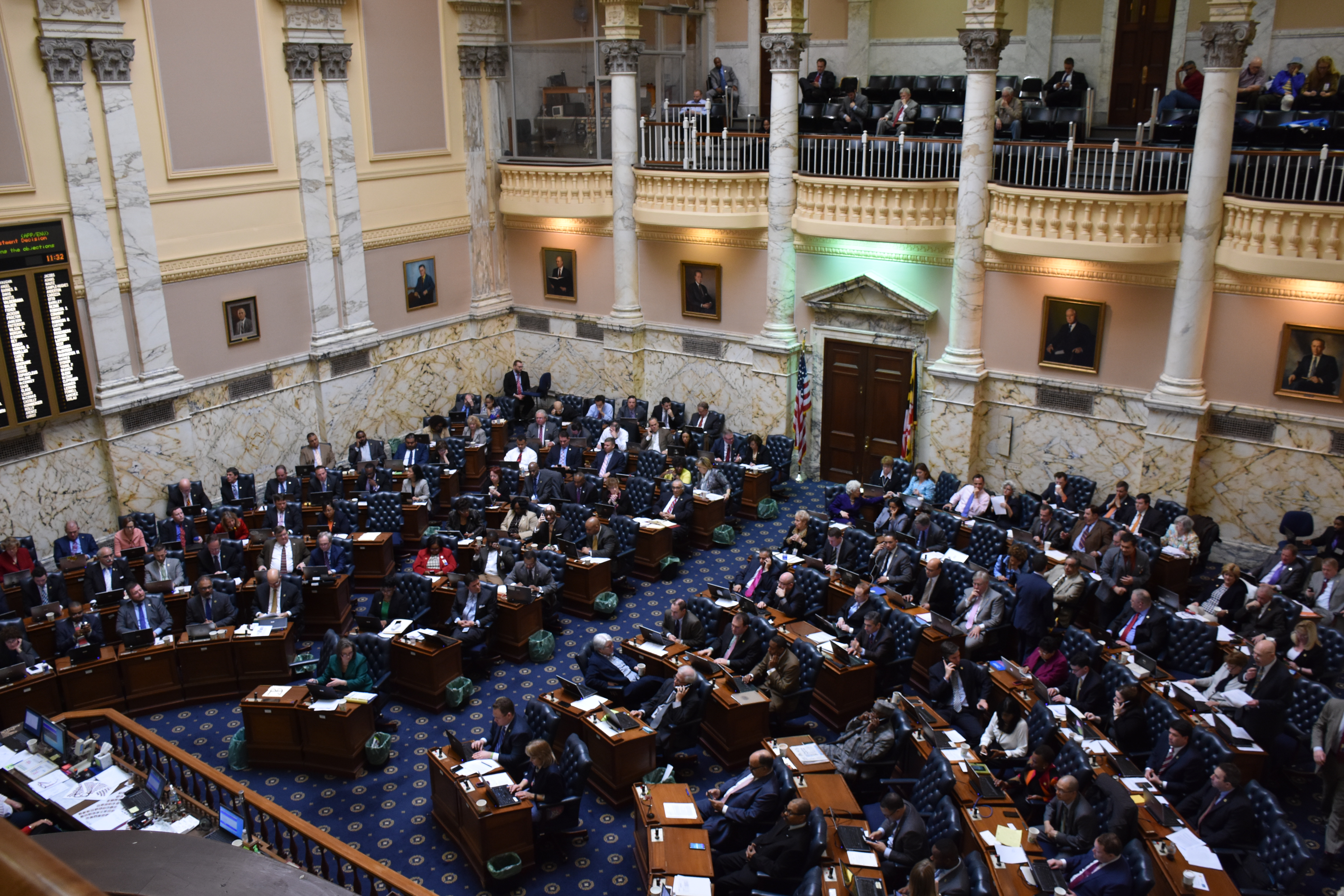 The Maryland House of Delegates meets for session on Thursday, April 7, 2016. Capital News Service photo by Leo Traub.