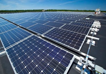 Solar panels at the Severn building