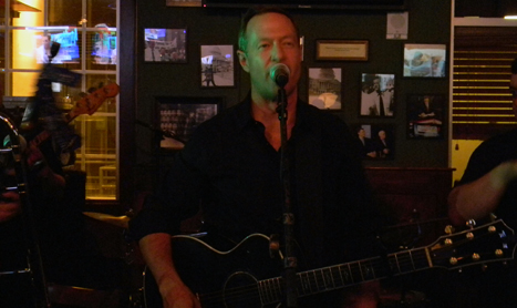 Gov. Martin O'Malley performs with his band, O'Malley's March, at a bar in Charlotte, N.C., in the wee hours Thursday morning.