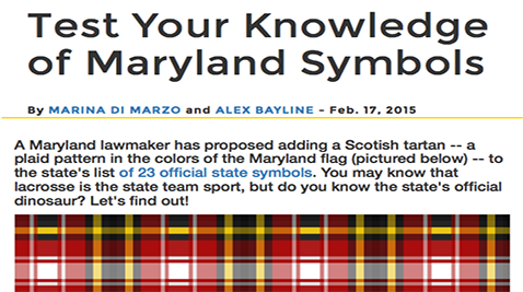 Test Your Knowledge of Maryland Symbols