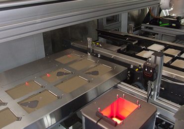 A view of the processing deck in the biorepository in Boston. The trays contain the vials with blood samples of veterans. Photo Courtesy: Veterans Health Administration.