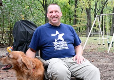 Rick Yount, executive director of Warrior Canine Connection, at its headquarters in Brookeville, Md. Capital News Service photo by Karen Tang.