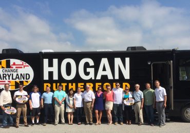 Larry Hogan's Campaign Bus