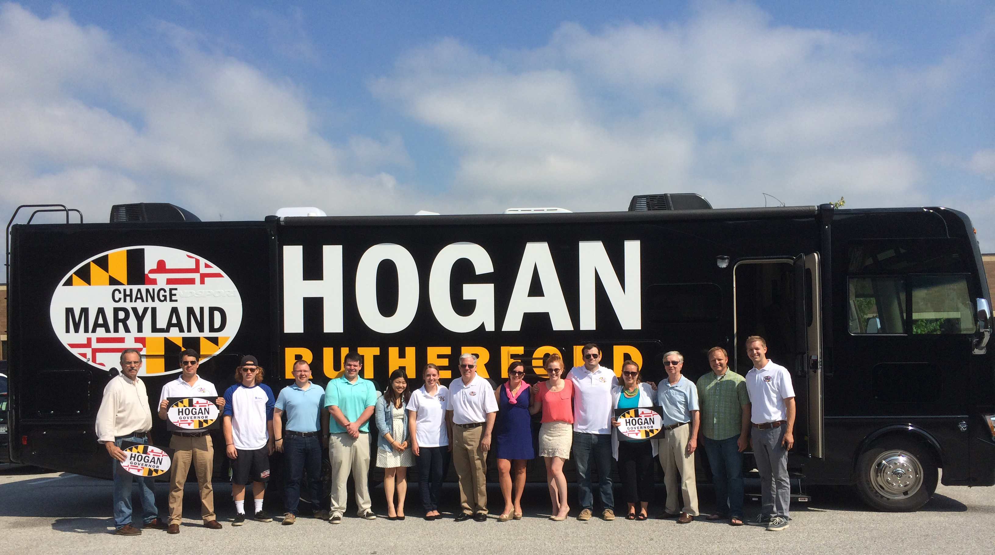 Larry Hogan's Campaign Bus