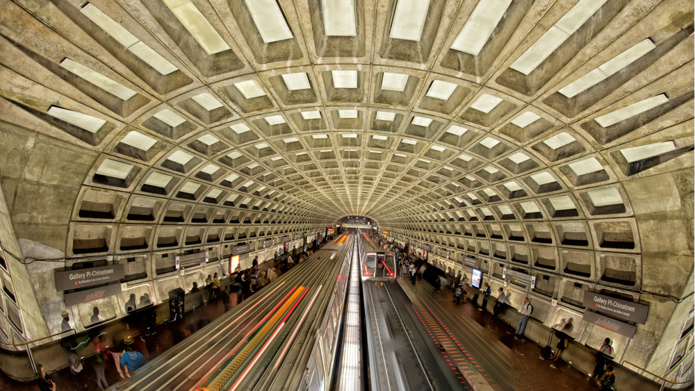 WASHINGTON DC - Passengers wait for a train at the Gallery Place-Chinatown Metro station in May 2013. By Andrea Izzotti / Shutterstock.com