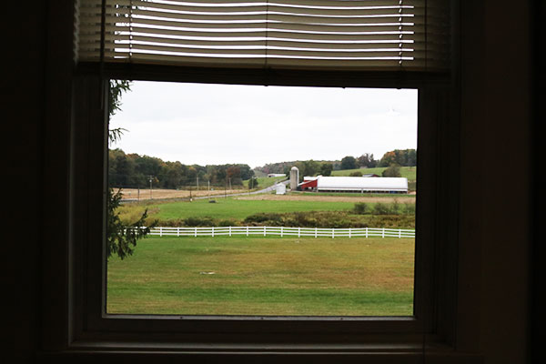  A farm is visible from a classroom window within Swan Meadow School in Oakland, Md., on Wednesday, October 5, 2016. The school serves an agrarian community and has Amish and Mennonite students. (Vickie Connor/Capital News Service)