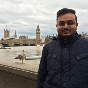 Abul Hasanath, a British Muslim from East London, accused Donald Trump of fear-mongering. (Capital News Service photo by Mina Haq)