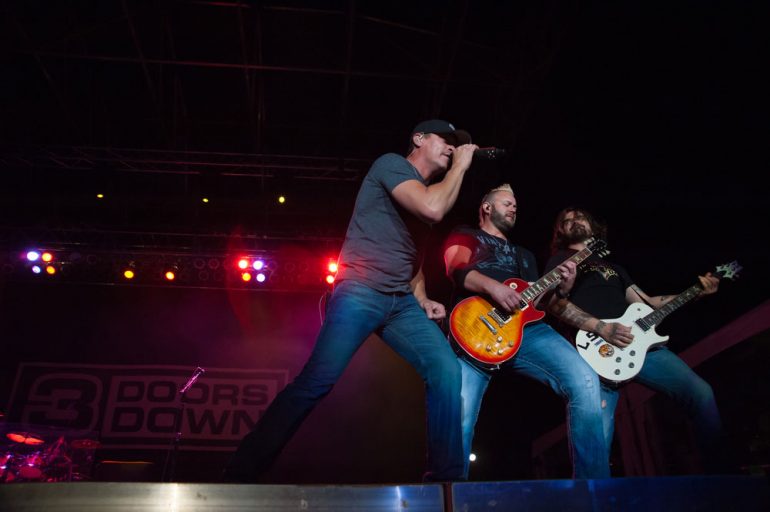 3 Doors Down performs at a casino in California in 2015. They are on the list of musicians set to perform at Trump's inaugural concert. Randy Miramontez / Shutterstock, Inc.