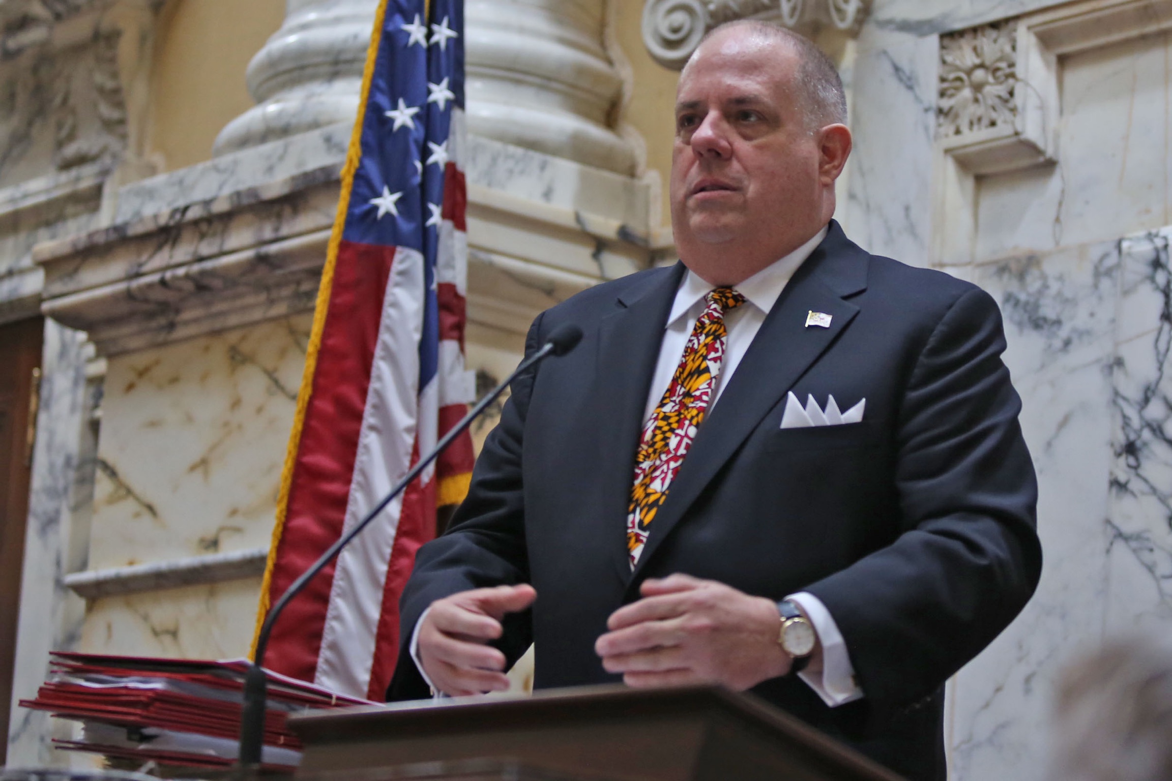 Gov. Larry Hogan (Hannah Klarner/Capital News Service)