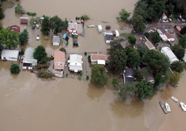 Bowleys Quarters, Md., September 19, 2003 -- Bayside homes in Bowleys Quarters are swamped the day after Hurricane Isabel hit Maryland. The six-foot storm surge generated by the hurricane caused extensive damage in this east Baltimore County community. Photo by Crystal Payton/FEMA News.