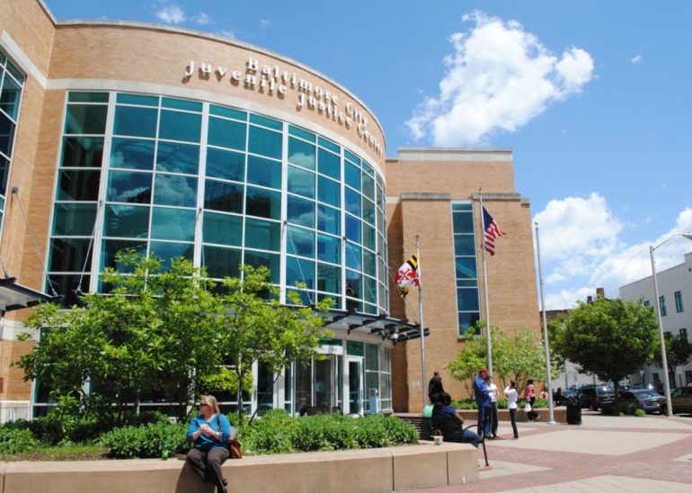 The Baltimore City Juvenile Justice Center, which opened in 2003, is the cities juvenile courthouse. (Madeleine List/Capital News Service)