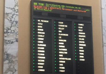 ANNAPOLIS- On March 1, 2018, the Maryland Senate passed cyberbullying legislation to update a 2013 law. (Zach Shapiro/Capital News Service)