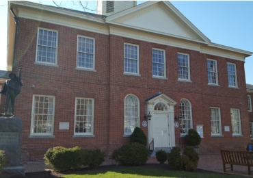 The Talbot Boys statue, which has stood in front of the Talbot County Courthouse since 1914, has been a source of tension in a community grappling with its history. (Capital News Service photo by Teri West)