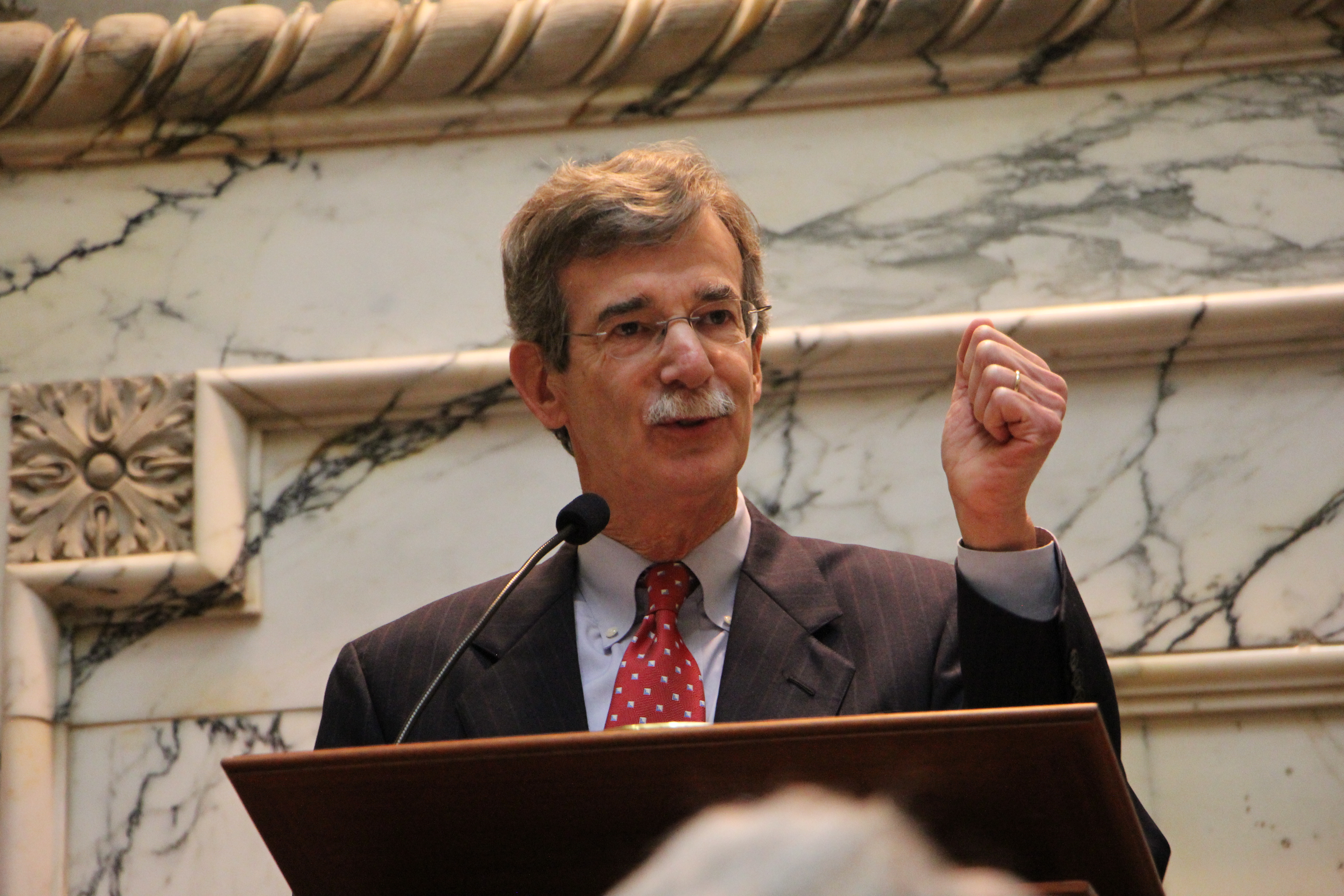 Maryland Attorney General Brian Frosh gives a speech after being sworn in as Maryland’s 46th attorney general on Tuesday, Jan. 6, 2015, in Annapolis, Maryland. (Photo courtesy of Maryland Office of the Attorney General)