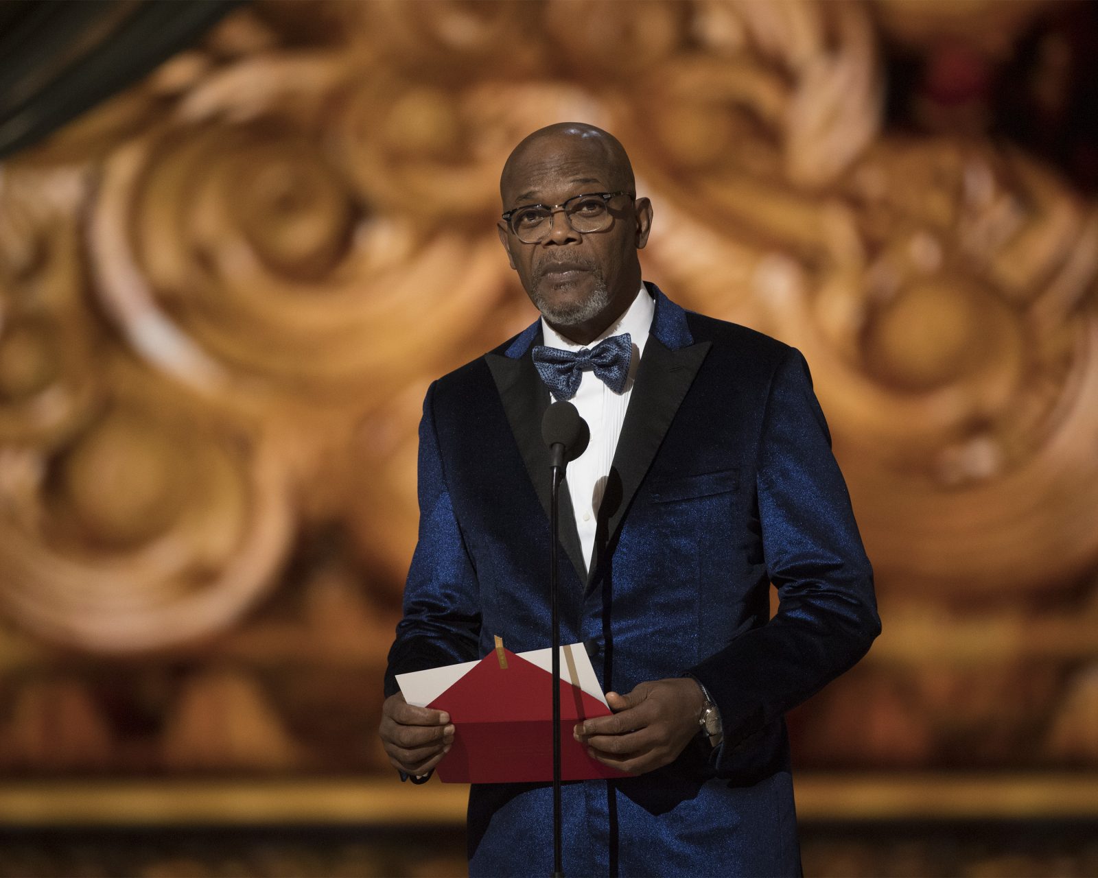 Samuel L. Jackson at the 89th Oscars. Photo Credit: (ABC/Eddy Chen)