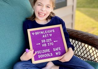 Brynleigh Shillinger at her home in Frederick County, Maryland, in January 2021. A bill in the General Assembly is named after her. Courtesy of Lauren Shillinger.