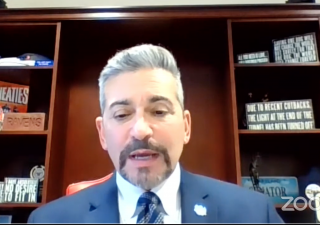 SB0410 was one of several bills discussed at a Feb. 11 Senate Finance Committee Hearing on Zoom. Screenshot by Jacob Steinberg/Capital News Service