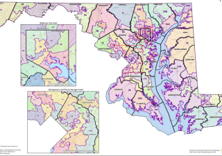 Maryland's legislative district map, established in 2012. (Maryland Department of Planning)