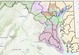 Maryland congressional map.