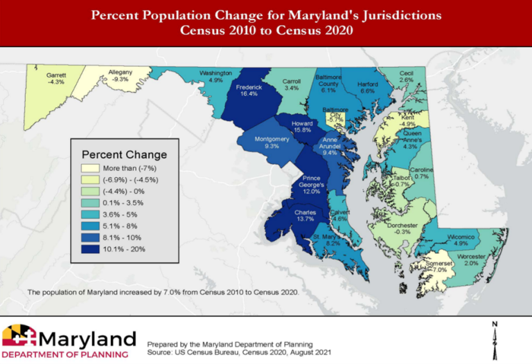 Redistricting groups faced with uneven population growth CNS Maryland