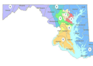 The Legislative Redistricting Advisory Commission released draft congressional maps Tuesday. Draft Map 1 is pictured here. Legislative Redistricting Advisory Commission.