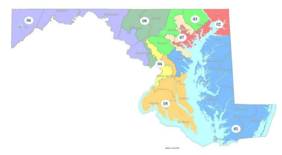 The Legislative Redistricting Advisory Commission released draft congressional maps Tuesday. Draft Map 3 is pictured here. Legislative Redistricting Advisory Commission.
