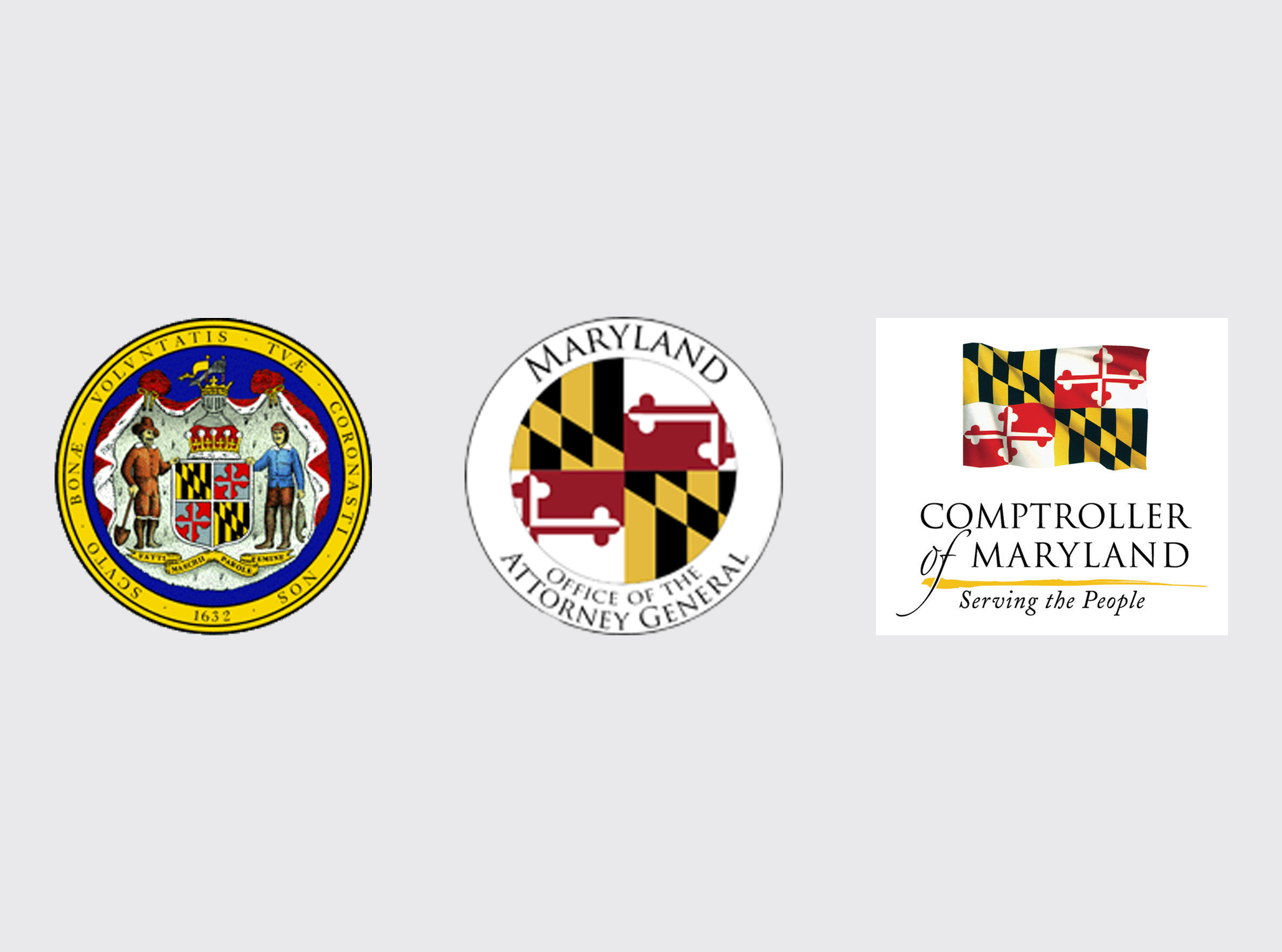 Candidates from both sides of the aisle have announced their campaigns for governor, attorney general and comptroller. (Maryland State Archives, Office of the Attorney General, Comptroller of Maryland Facebook Page, Allison Mollenkamp/Capital News Service)