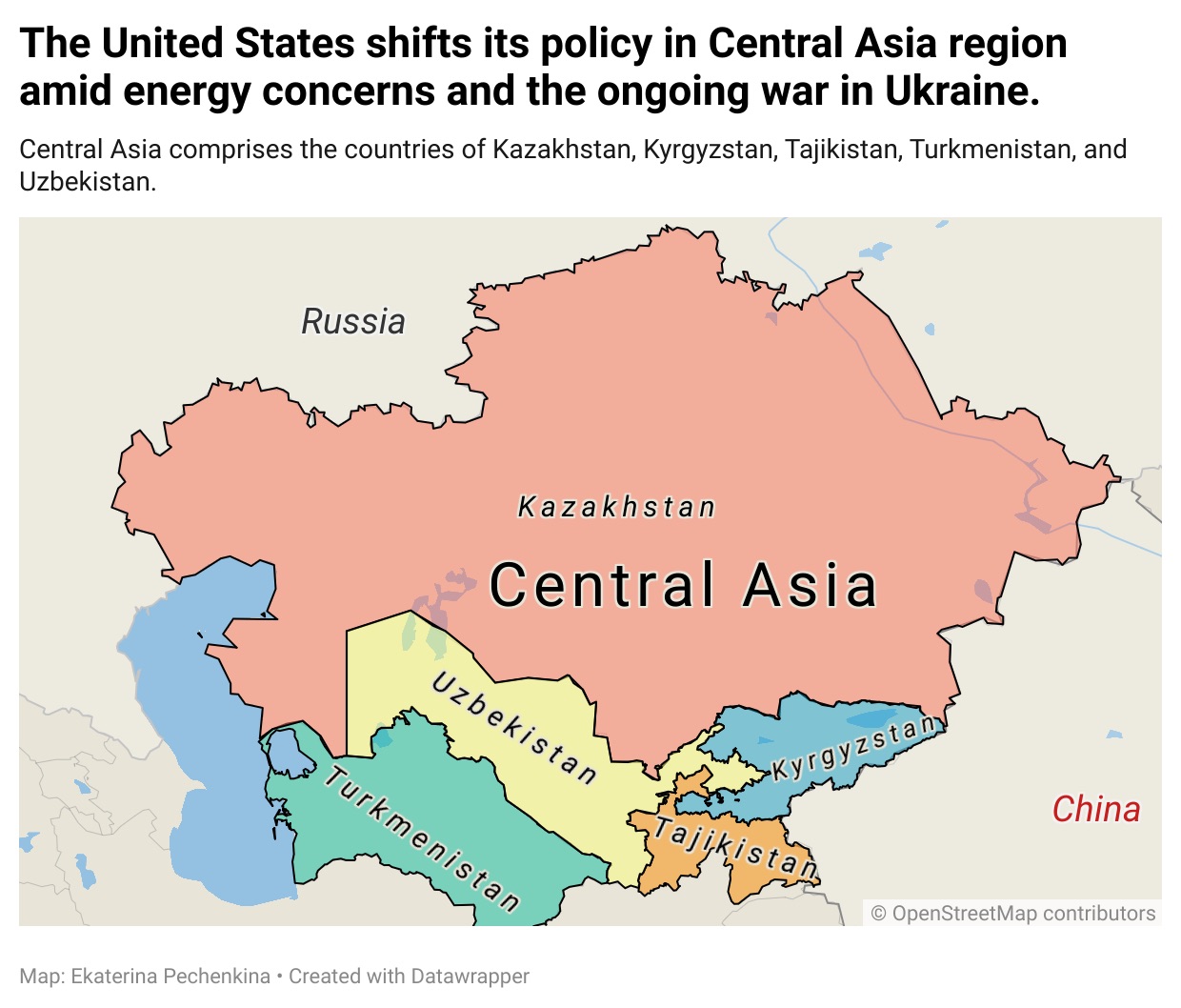 Map Of Central Asia 