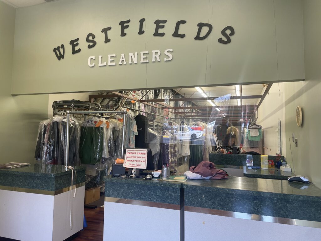 A dry cleaners in Centreville, Virginia.