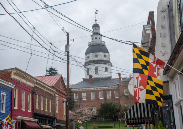 The Maryland State House on March 23, 2022. (Christine Zhu/Capital News Service)