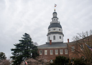 The Maryland State House in Annapolis on March 23, 2022. (Christine Zhu/Capital News Service)