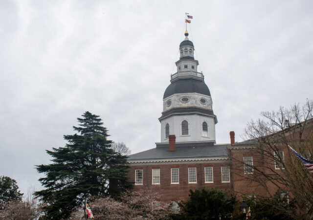 The Maryland State House in Annapolis on March 23, 2022. (Christine Zhu/Capital News Service)