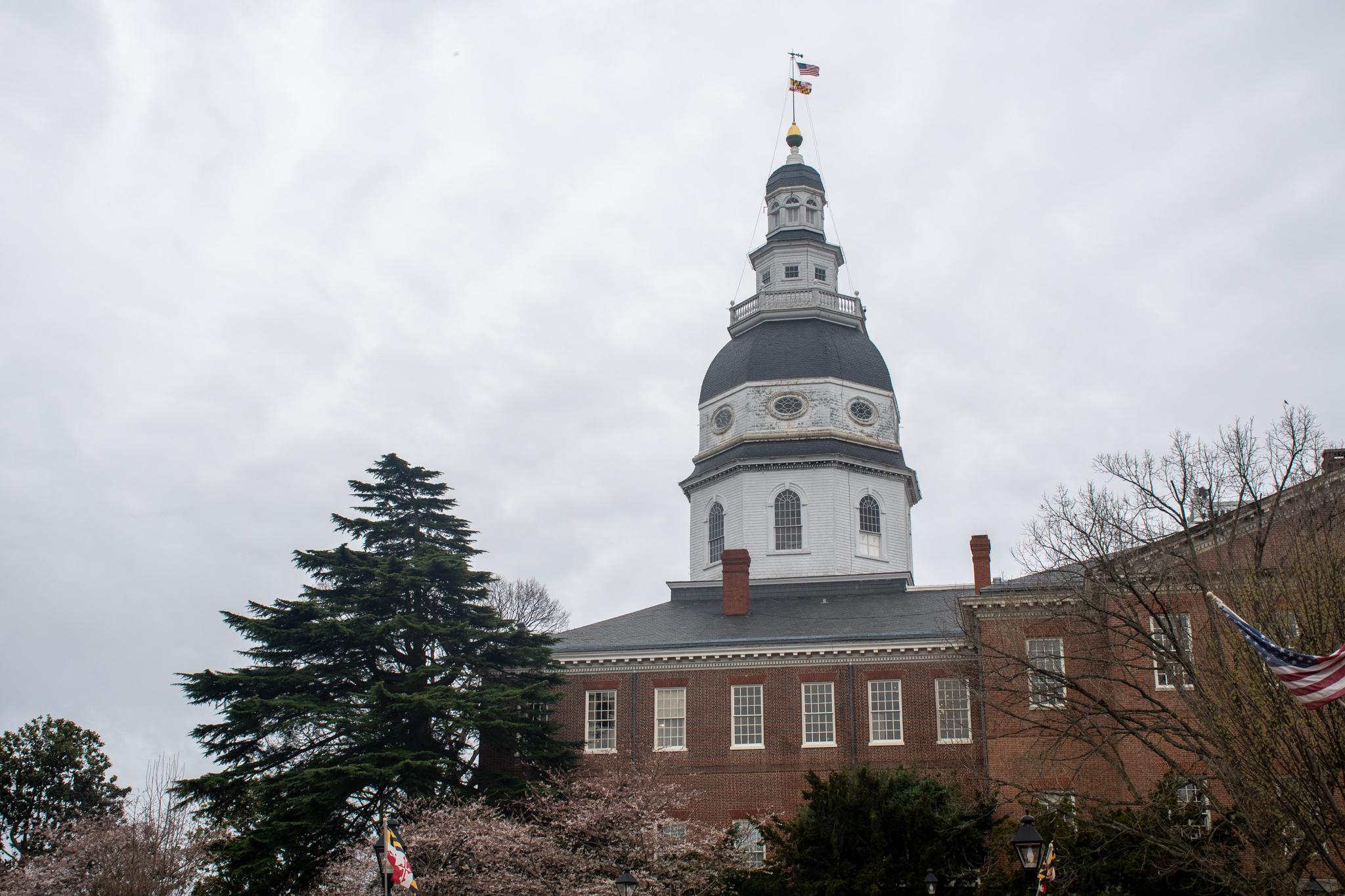 The Maryland State House in Annapolis on March 23, 2022. (Christine Zhu/Capital News Service)