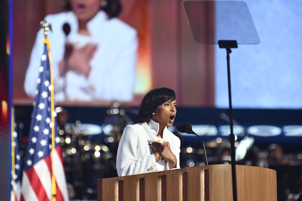 At the convention, Maryland’s Alsobrooks offers tribute to Harris as