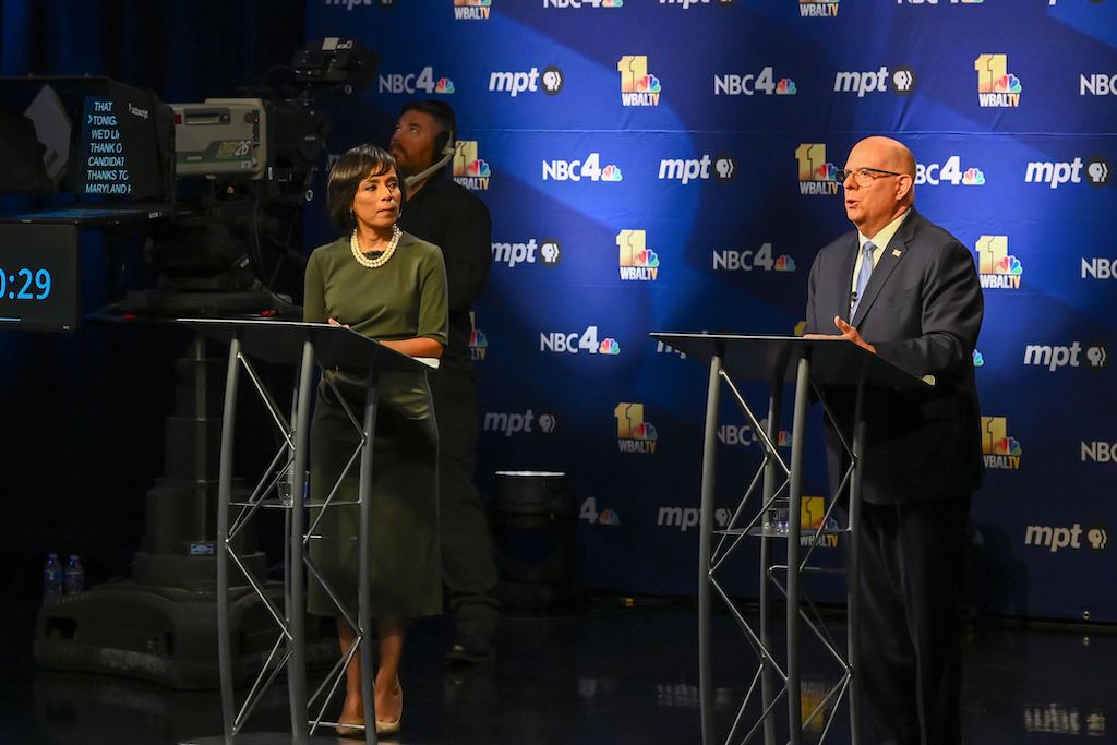 Maryland Senate Candidates Hogan And Alsobrooks Face Off In Debate ...