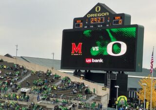 Maryland football traveled to Eugene, Oregon, to face a new Big Ten foe on Nov. 9 — the No. 1-ranked Ducks, who beat the Terps, 39-18. (Capital News Service)