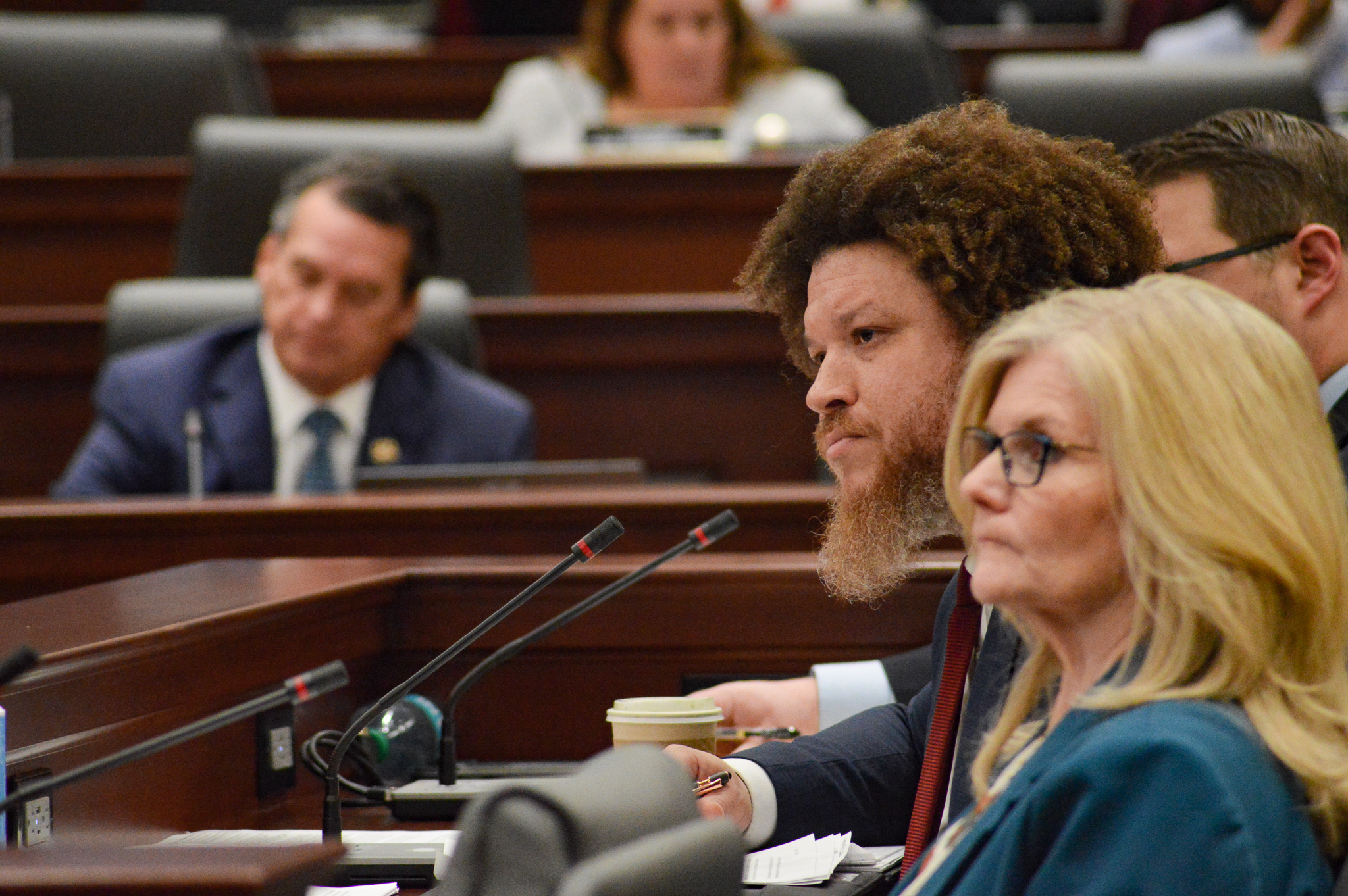 Fagan Harris, Chief of Staff to Gov. Wes Moore, during a joint hearing on the Excellence in Maryland Public Schools Act.