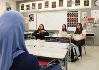 Members of Oakdale High School's SAVE Club meet on April 24, 2025. (Giuseppe LoPiccolo/Capital News Service)