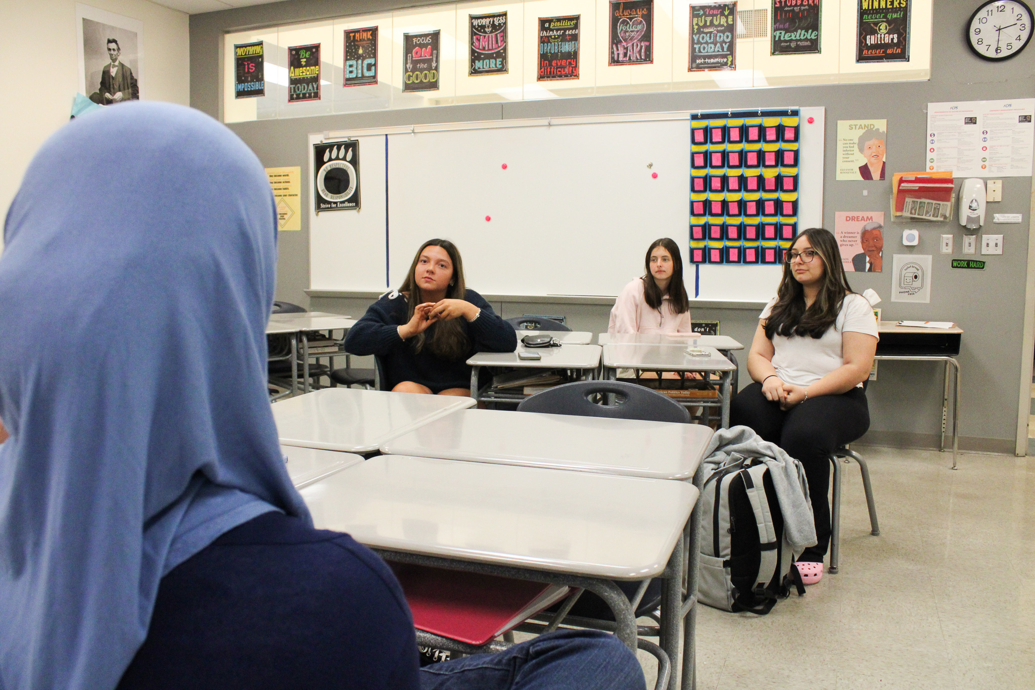 Members of Oakdale High School's SAVE Club meet on April 24, 2025. (Giuseppe LoPiccolo/Capital News Service)