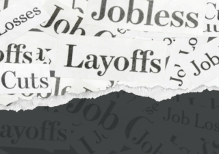 AI is listed as one of the top ten reasons for job cuts given by employers.