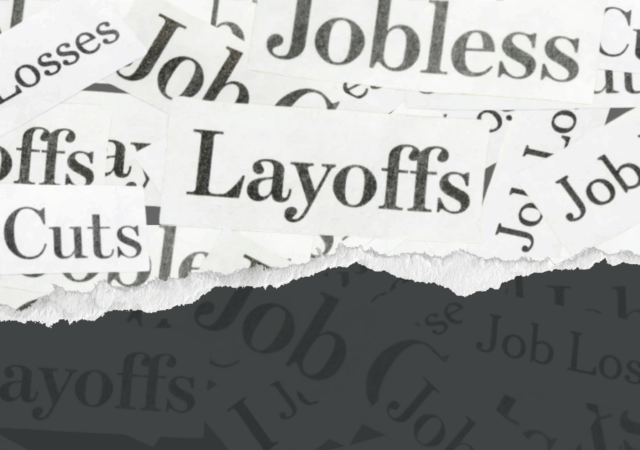 AI is listed as one of the top ten reasons for job cuts given by employers.